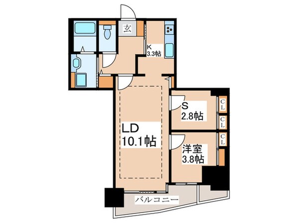 河田町ガーデン１の物件間取画像